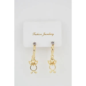 By Zeyna Aksesuar Kadın Dorika ve Baykuş Detaylı Küpe