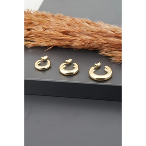 By Zeyna Aksesuar Kadın Basic 3 Boy 3'lü Küpe Seti