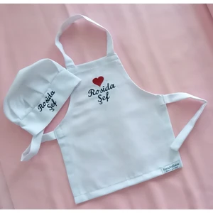 Moms And Babies Çocuk Mutfak Anaokulu Resim Boya ve Etkinlik Önlüğü Su Itici Leke Tutmaz Kumaş Isimli