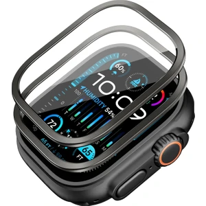 Apple Watch Ultra 2/ultra Ekran Koruyucu 49 Mm, 9h Temperli Cam [dokunmaya Hassas] Watch Ultra Hafif Koruyucu 360 Koruyucu Cam Filmi Titanyum Renk
