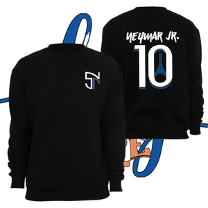 Neymar 10 Numara Paris Forma Baskılı Unisex Kapşonlu Sweatshirt