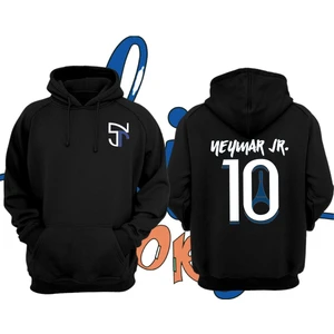 Neymar 10 Numara Paris Forma Baskılı Unisex Kapşonlu Sweatshirt