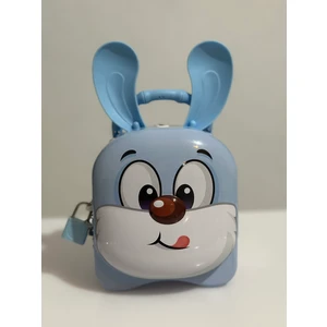 Kilitli Tavşan Tasarımlı Çanta Kumbara