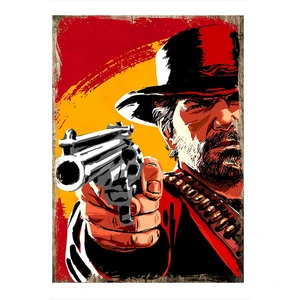 Red Dead Redemption Modern Mdf Tablo 50 cm x 70 cm