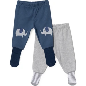 Hellobaby Erkek Bebek 2li Çoraplı Pantolon Çoraplı