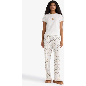 Pijama Takımı Regular Fit Baskılı Kısa Kollu Üst Desenli Uzun Alt F9836AX25AU