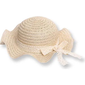 Hellobaby Kız Bebek Kurdeleli Hasır Şapka