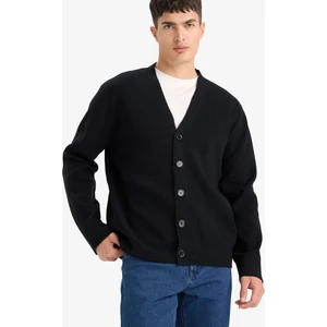 Relax Fit V Yaka Düğmeli Triko Hırka F2700AX25WN