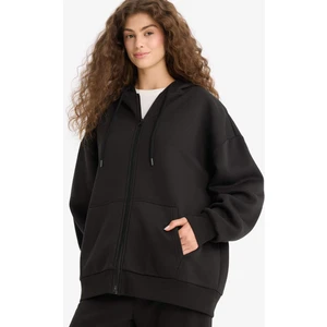 Oversize Geniş Kalıp Kapüşonlu Fermuarlı Sweatshirt V4233AZ25WN