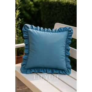 %100 Pamuk Fırfırlı Dekoratif Kırlent Kılıfı – 43X43 cm ( 1ADET )