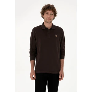 U.s. Polo Assn. Erkek Koyu Kahverengi Sweatshirt 50313772-VR084
