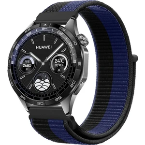 Huawei Watch Gt Gt2 GT2E Gt3 Gt4 Gt 5 Pro Se Elite 46MM Uyumlu Ince Hasır Örgü Cırtlı Kumaş Kordon