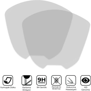 Gp Kompozit Honda Dio 2023-2024 Uyumlu Motosiklet Ekran Koruyucu Şeffaf