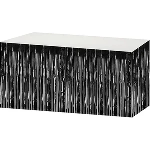 Parti Adresi Metalize Parti Masa Eteği Masa Süsü Siyah