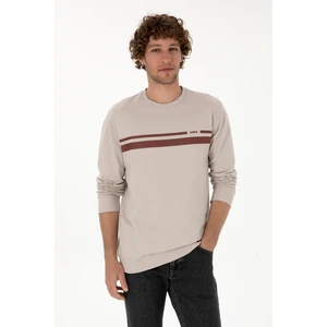 U.s. Polo Assn. Erkek Taş Sweatshirt 50313801-VR049