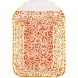 Floral Turuncu Rectangle Çerezlik/sosluk 10 cm
