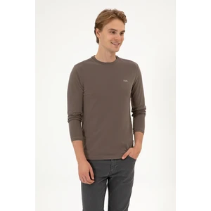 U.s. Polo Assn. Erkek Vizon Sweatshirt 50313744-VR052