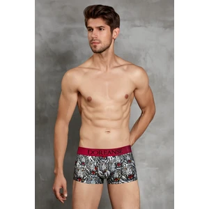 Erkek Modal Çok Renkli Baskılı Torbalı  Mini Paça Boxer 1712