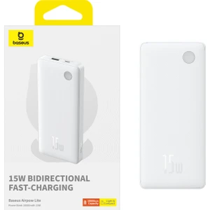 Airpow Lite Power 10.000MAH 15W Powerbank - Beyaz