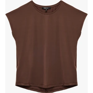 Rahat Kalıp Kısa Kollu Bisiklet Yaka Spor Tişört