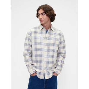 Erkek Krem Standard Fit Oxford Gömlek