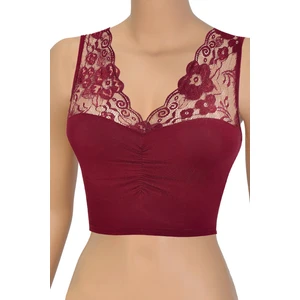 Kadın Sütyen Büzgülü Dantelli Büstiyer (%96 Pamuk - %4 Elastan)