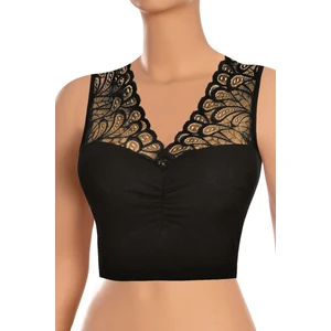 Kadın Sütyen Büzgülü Dantelli Büstiyer (%96 Pamuk - %4 Elastan)