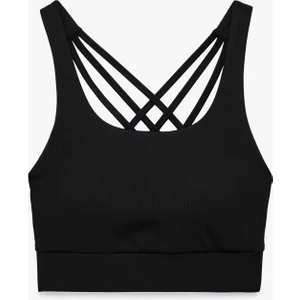 Slim Fit U Yaka Sırt Detaylı Sporcu Sütyeni