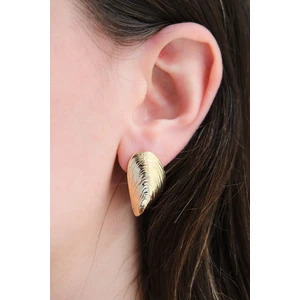 Gold Deniz Kabuğu Parlak Küpe