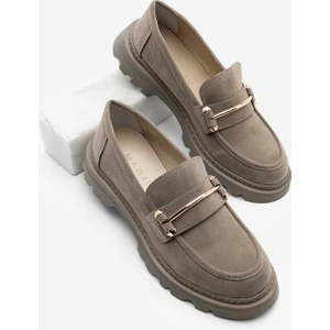 Kadın Loafer Kalın Taban Zincirli Günlük Ayakkabı Zolez