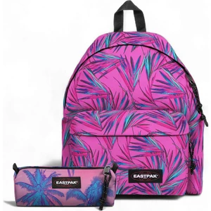 Benchmark Single Brize Palm Pink Kalem Çantası ve Padded Pak'r Okul Sırt Çantası Set