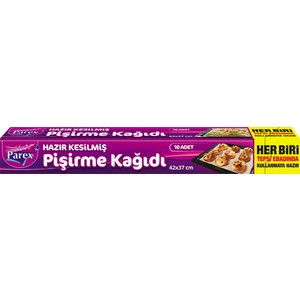 Hazır Kesilmiş Pişirme Kağıdı 10'lu