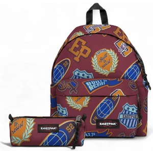 Benchmark Single Clash Burgundy Kalem Çantası ve Padded Pak'r Okul Sırt Çantası Set