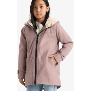 Kız Çocuk Su Geçirmez Kapüşonlu Fermuarlı Yağmurluk C5229A825AU