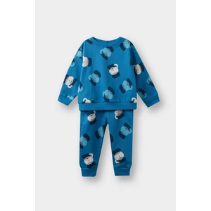 Erkek Bebek 2'li Takım Desenli Sweatshirt Eşofman Altı F0214A525WN