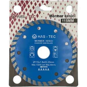 HAS - TEC 115 mm Mermer Kesici – Diamond Saw Blade | 115 x 1.8 x 22.23 mm