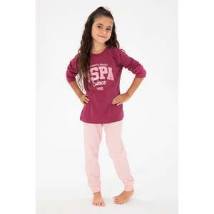 U.S. Polo Assn. Kız Çocuk Mor Pijama Takım 50299862-VR038