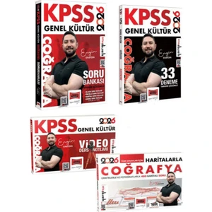 2026 Kpss Genel Kültür Coğrafya Soru - Deneme - Video Ders - Harita Seti (Engin Eraydın)