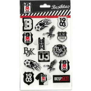 Tmn 586217 Beşiktaş Şekilli Stıcker Etiket 1 Yp Tekli