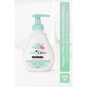 Baby Dove Bebekler için Kokusuz Saç ve Vücut Şampuanı 200 ml