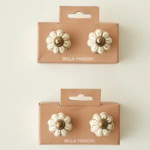 Bella Maison Senna Kulp 4'lü Beyaz (6,5x3x3 cm)