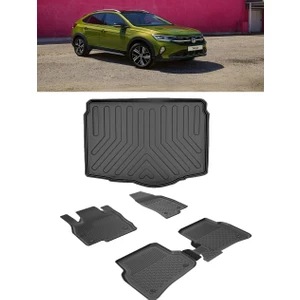 Taigo 2022 ve Sonrası 4.5d Sahler Paspas 3D Rizline Alt Bagaj Havuzu Set