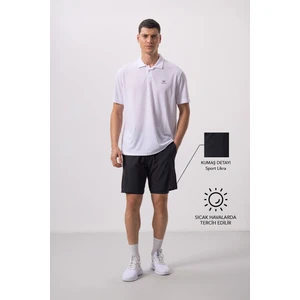 Tommy Life Antrasit Polyester Ince Yumuşak Standart Fit Erkek Taytlı Şort - 81287