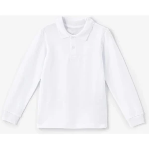 Uzun Kol Penye Pamuklu Polo Yaka Çocuk Lakos