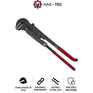 Maşalı Boru Anahtarı 1 Inç | Dayanıklı Çelik Gövde, Ergonomik Kavrama