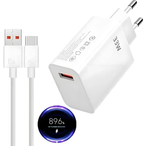 Xiaomi Uyumlu Şarj Aleti 33 Watt Note 8/9/10 Uyumlu Kablolu Set Hızlı Şarj Aleti Başlık 33 W Turbo