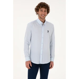 U.s. Polo Assn. Erkek Açık Mavi Gömlek Desenli 50308524-VR003