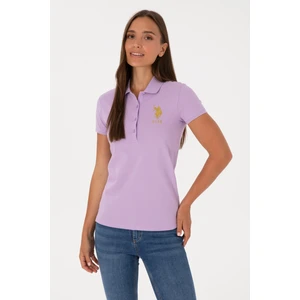 U.s. Polo Assn. Kadın Lila Tişört Basic 50300883-VR034