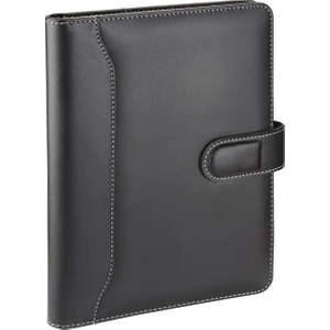 2K 2026 YENİ YIL Günlük Çizgili Ajandalı Diplomat Deri Dilli Mıknatıs Kapak Organizer Ajanda iç Defteri 17*24 cm. Siyah