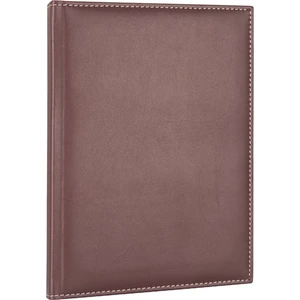 2K 2026 YENİ YIL Tarihli Günlük Çizgili Ajanda Diplomat Deri Kapak 17*24 cm. Bordo